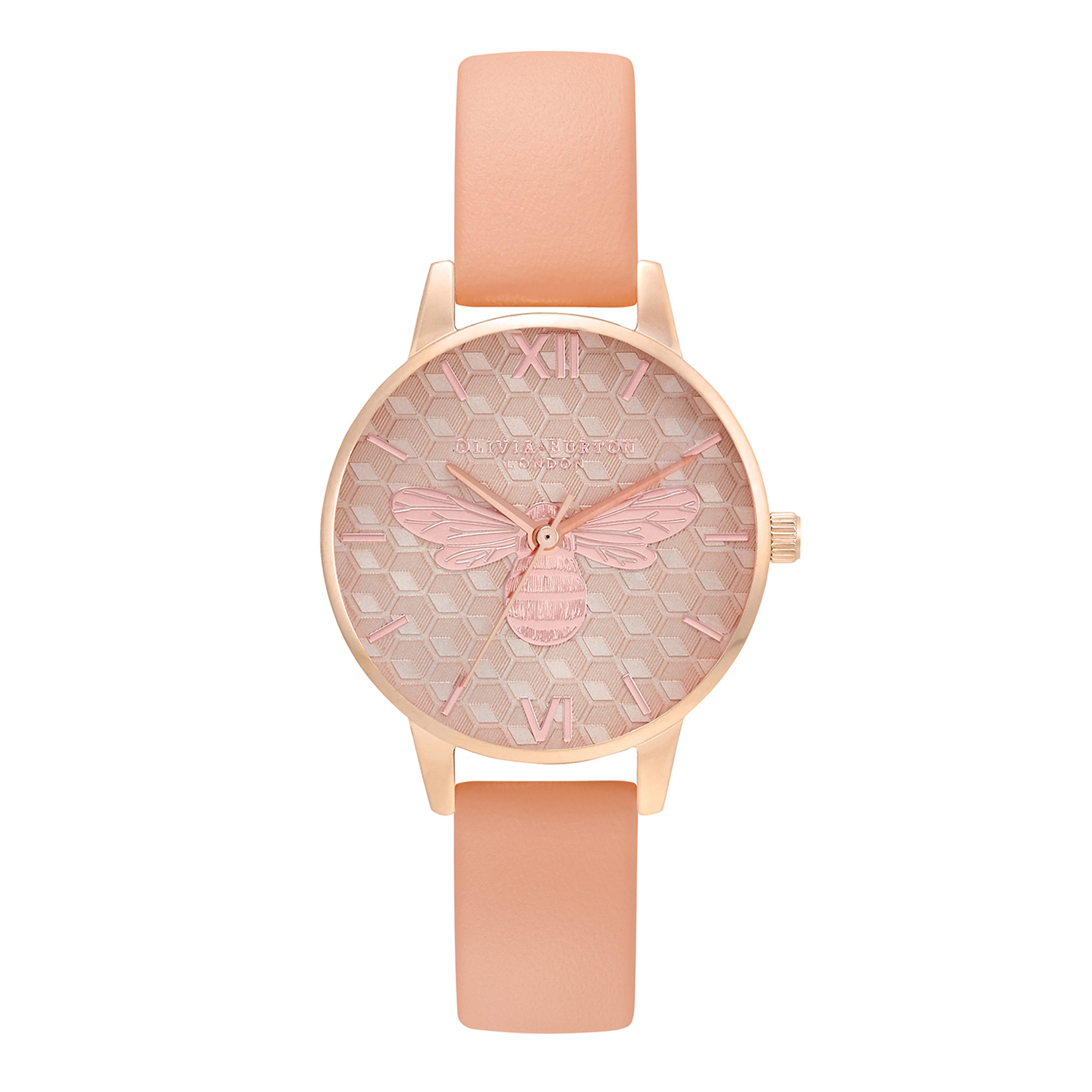 OLIVIA BURTONRose Gold & Tan Women's Watch, 30mm