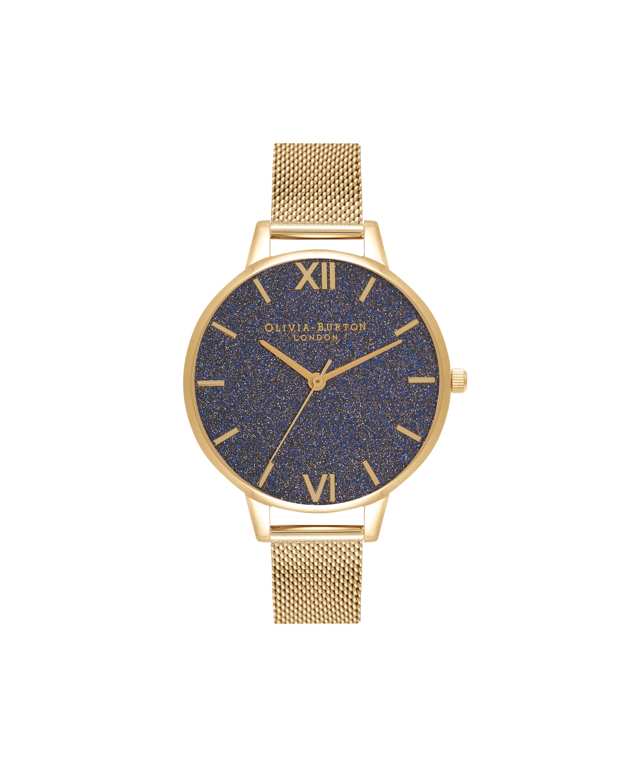 OLIVIA BURTONNavy & Gold Women's Watch, 34mm