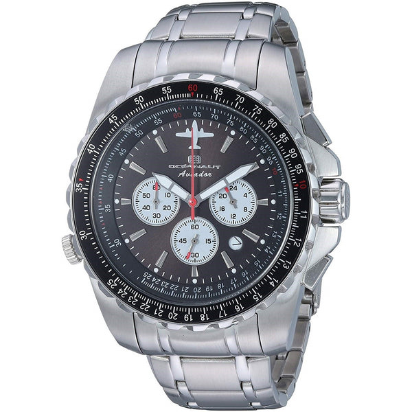 Oceanaut Men's OC0112 Aviador Pilot Chronograph Stainless Steel Watch