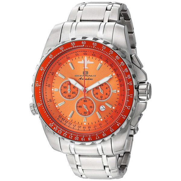 Oceanaut Men's OC0115 Aviador Pilot Chronograph Stainless Steel Watch