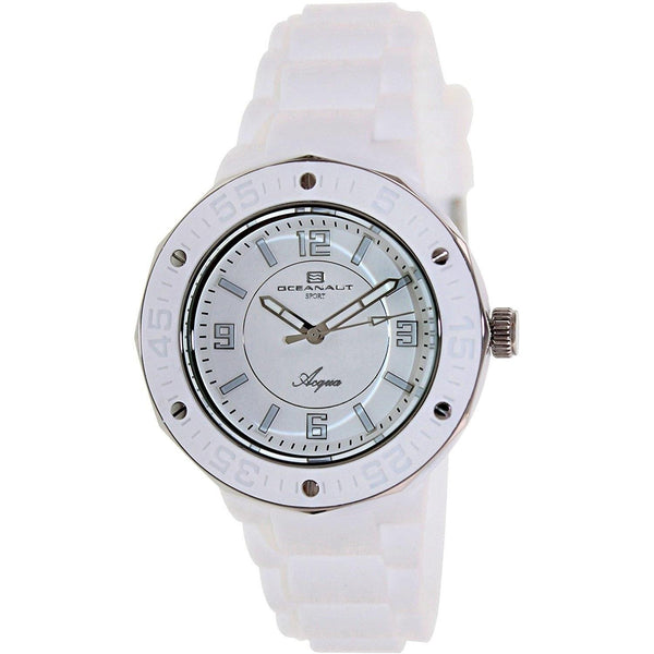 Oceanaut Women's OC0215 Acqua White Rubber Watch