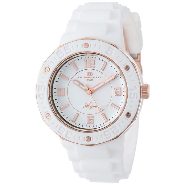 Oceanaut Women's OC0217 Acqua White Rubber Watch