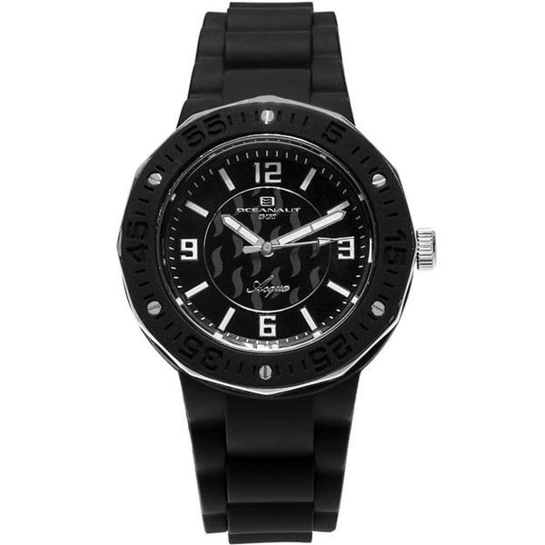 Oceanaut Women's OC0219 Acqua Black Rubber Watch