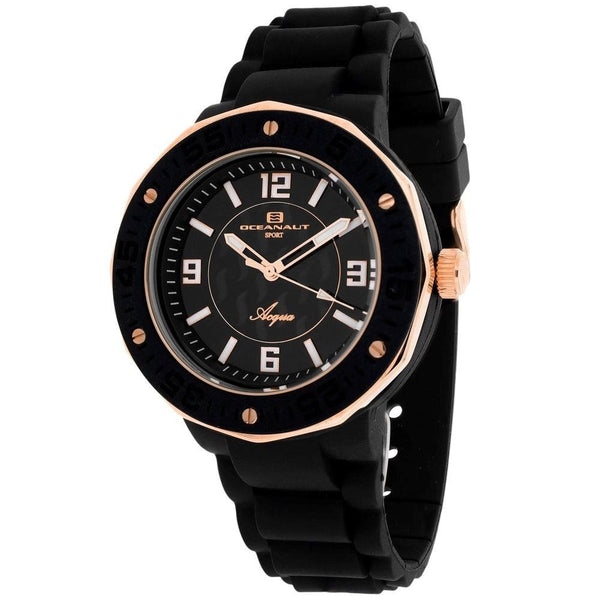 Oceanaut Women's OC0220 Acqua Black Rubber Watch
