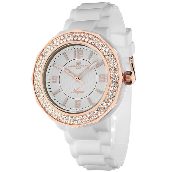 Oceanaut Women's OC0221 Acqua White Rubber Watch