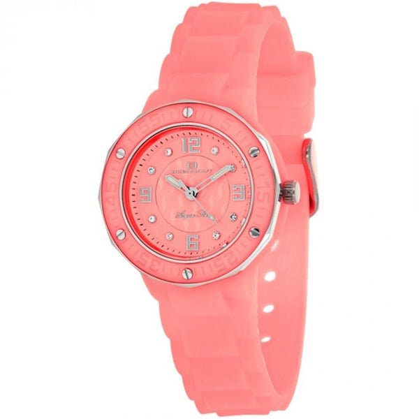 Oceanaut Women's OC0436 Acqua Star Crystal Pink Silicone Watch