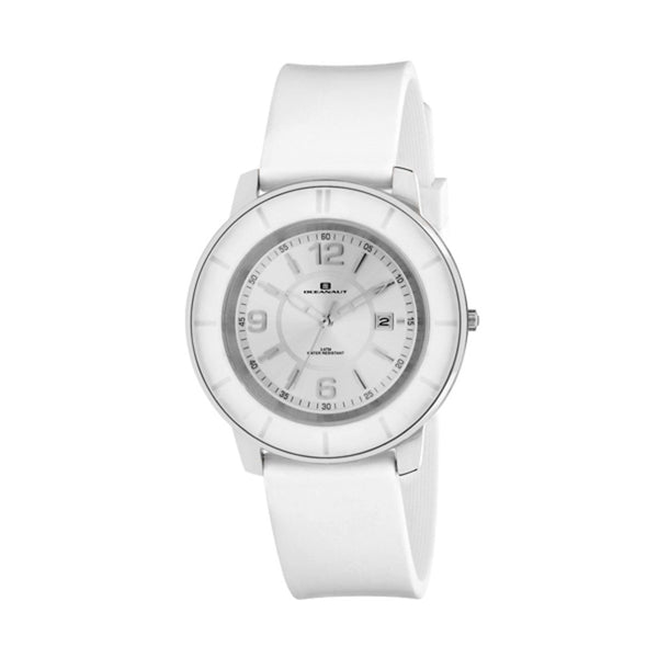 Oceanaut Women's OC0810 Satin White Silicone Watch