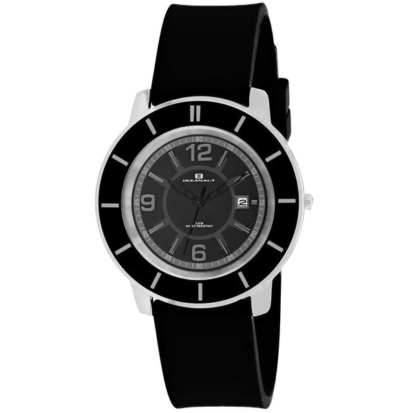 Oceanaut Women's OC0811 Satin Black Silicone Watch