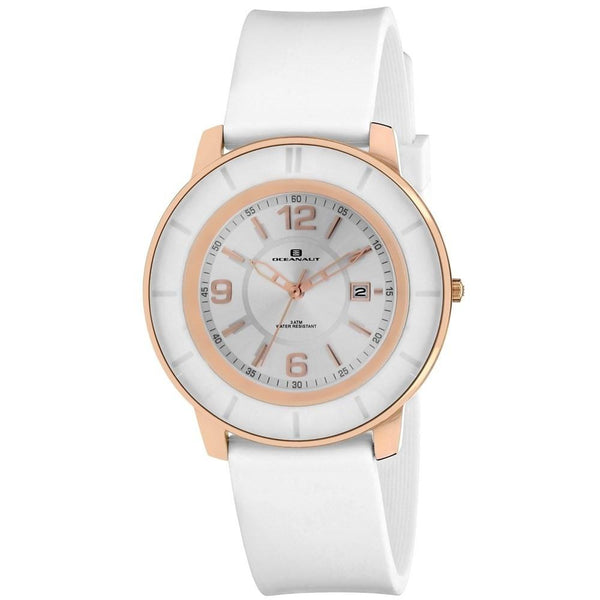 Oceanaut Women's OC0812 Satin White Silicone Watch