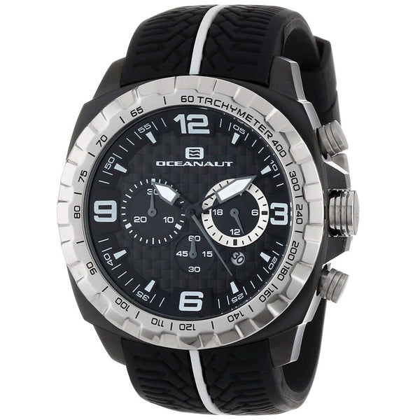 Oceanaut Men's OC1120 Racer Chronograph Black Silicone Watch