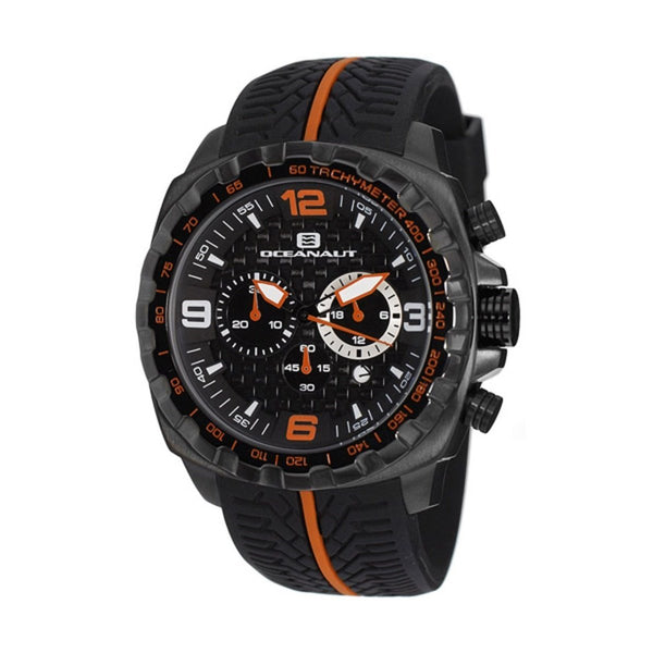 Oceanaut Men's OC1126 Racer Chronograph Black Silicone Watch