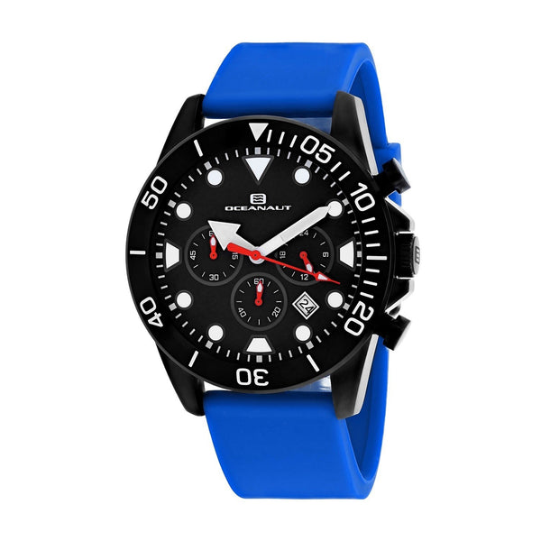 Oceanaut Men's OC1313 Naval Chronograph Blue Silicone Watch