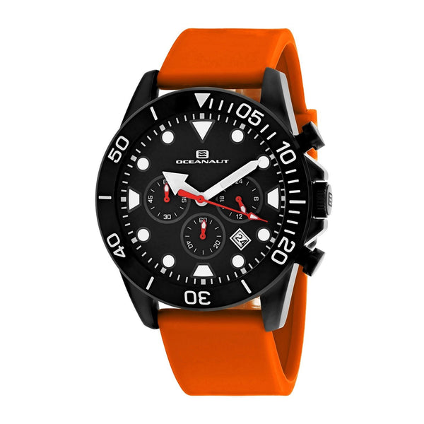 Oceanaut Men's OC1314 Naval Chronograph Orange Silicone Watch