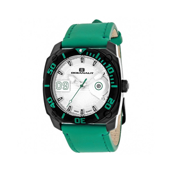 Oceanaut Men's OC1343 Barletta Green Leather Watch