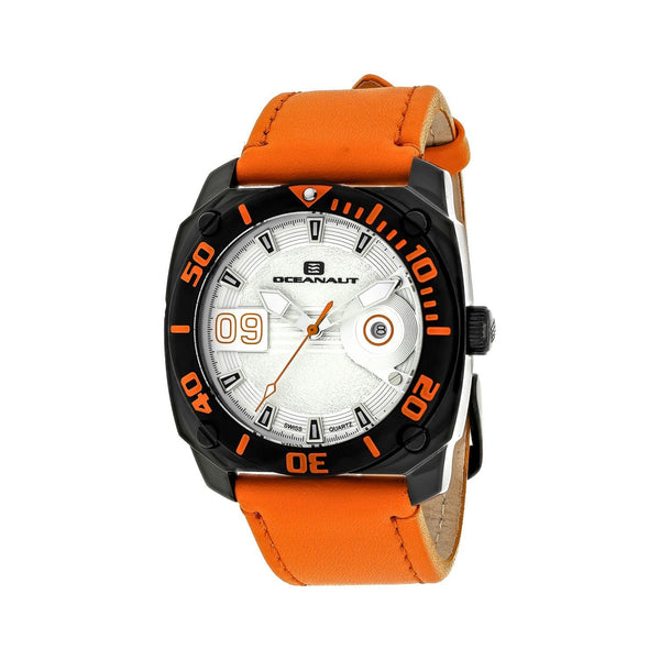 Oceanaut Men's OC1344 Barletta Orange Leather Watch