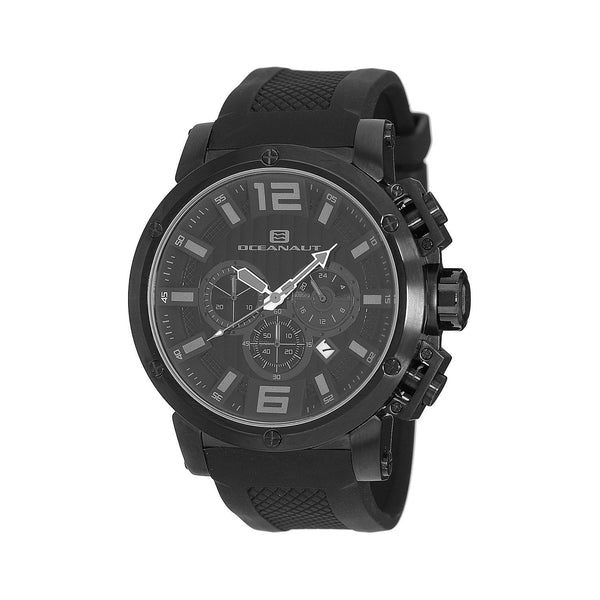 Oceanaut Men's OC2122 Spider Chronograph Black Silicone Watch
