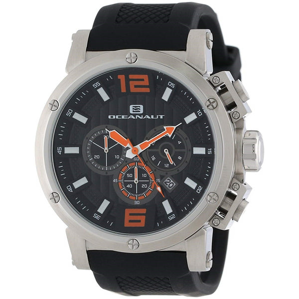 Oceanaut Men's OC2123 Spider Chronograph Black Silicone Watch