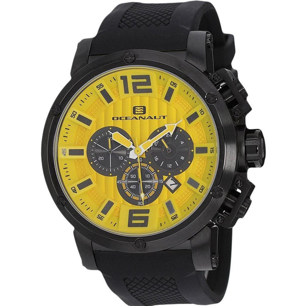 Oceanaut Men's OC2126 Spider Chronograph Black Silicone Watch