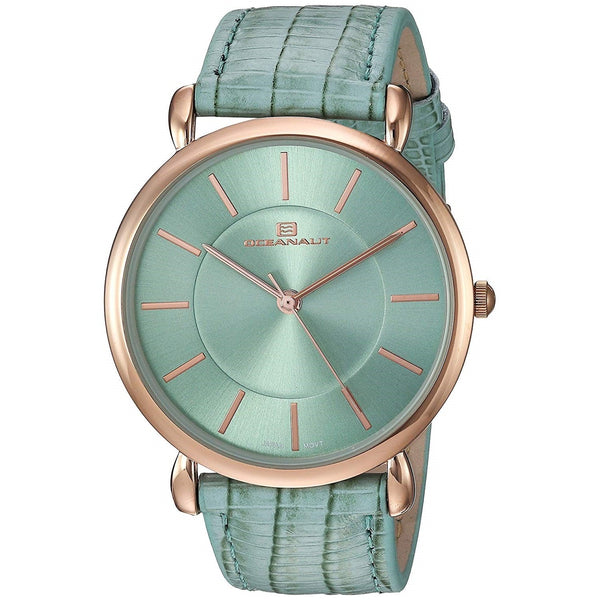 Oceanaut Women's OC2214 Alma Green Leather Watch