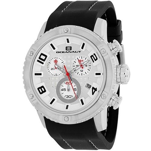 Oceanaut Men's OC3121R Impulse Sport Chronograph Black Silicone Watch
