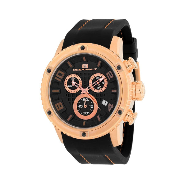 Oceanaut Men's OC3122R Impulse Sport Chronograph Black Silicone Watch