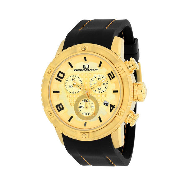 Oceanaut Men's OC3123R Impulse Sport Chronograph Black Silicone Watch