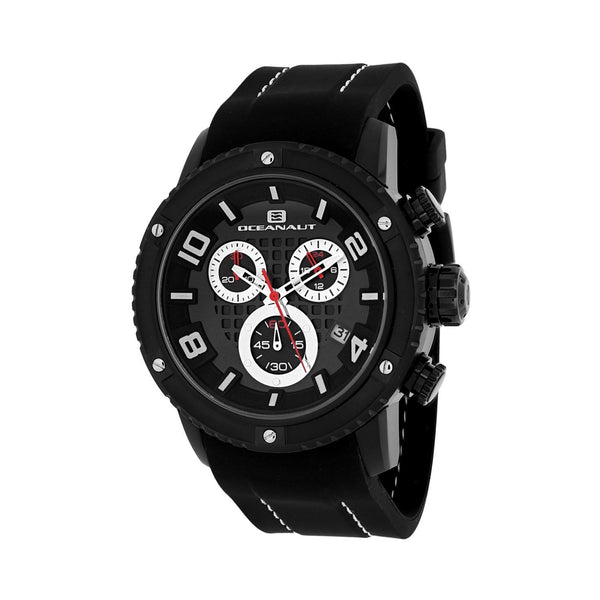 Oceanaut Men's OC3124R Impulse Sport Chronograph Black Silicone Watch