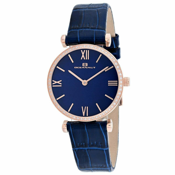 Oceanaut Women's OC3215 Harmony Blue Leather Watch