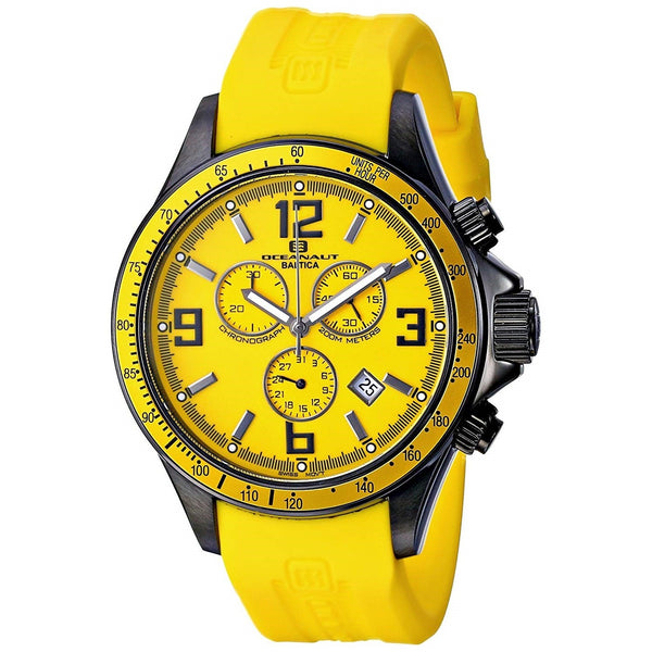 Oceanaut Men's OC3344 Baltica Chronograph Yellow Rubber Watch
