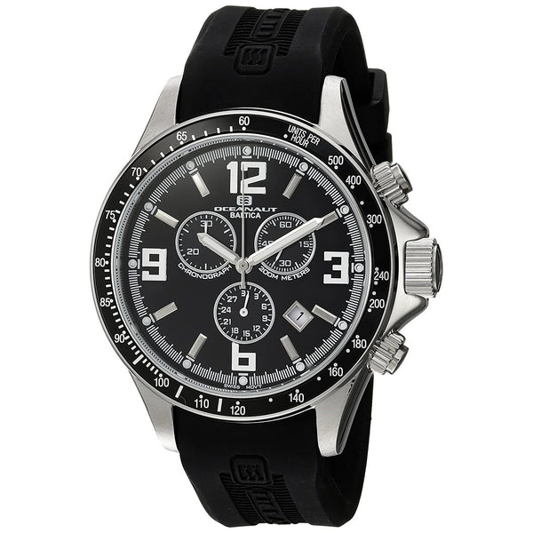 Oceanaut Men's OC3345 Baltica Chronograph Black Rubber Watch