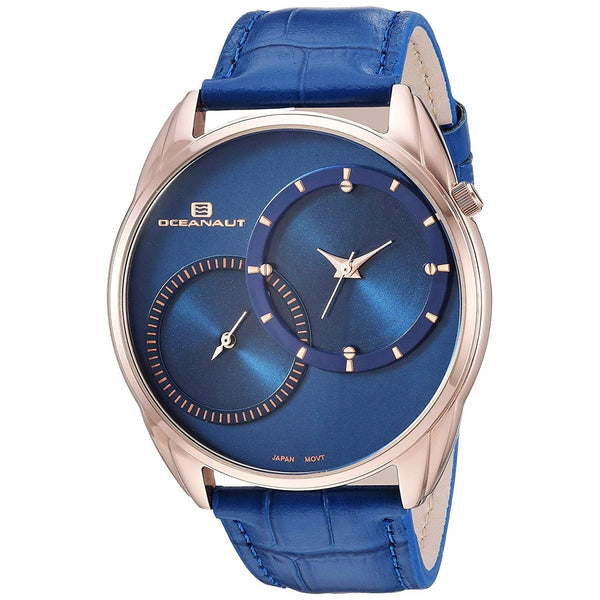Oceanaut Men's OC3355 Sentinel Blue Leather Watch