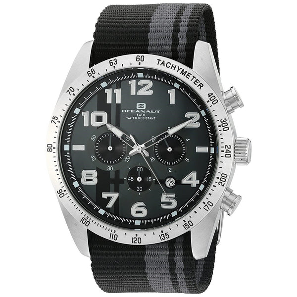 Oceanaut Men's OC3520 Milano Black Nylon Watch