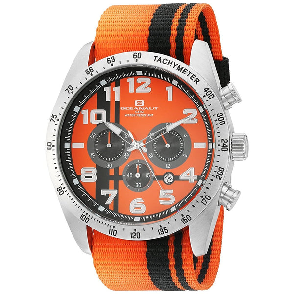 Oceanaut Men's OC3521 Milano Orange Nylon Watch