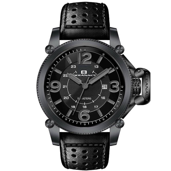 Oceanaut Men's OC4113 Scorpion Black Leather Watch