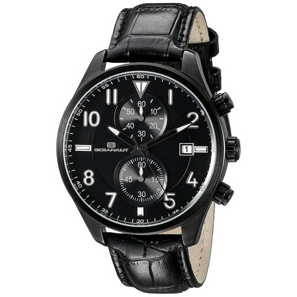 Oceanaut Men's OC4322 Rally Black Leather Watch