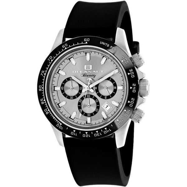 Oceanaut Men's OC6110R Biarritz Chronograph Black Rubber Watch
