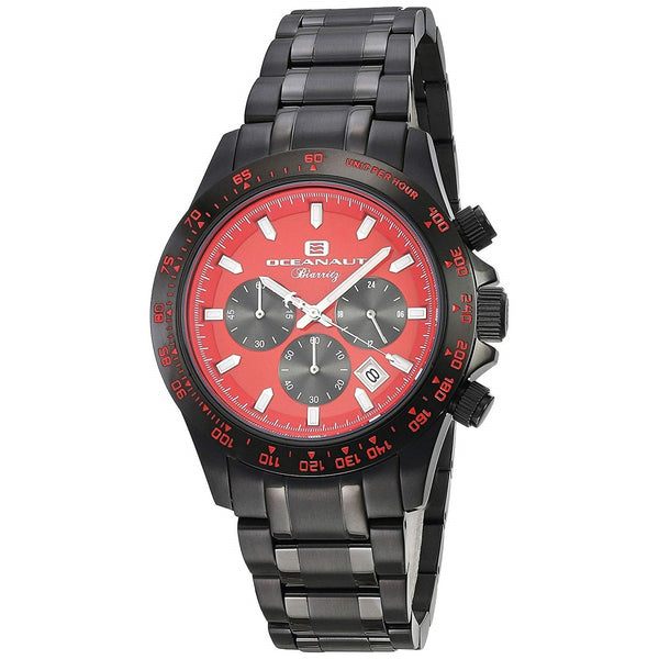 Oceanaut Men's OC6115 Biarritz Chronograph Black Stainless Steel Watch
