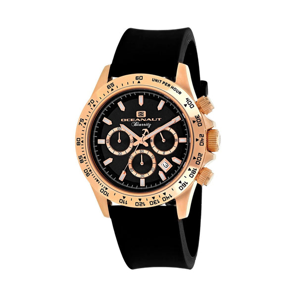 Oceanaut Men's OC6119R Biarritz Chronograph Black Rubber Watch