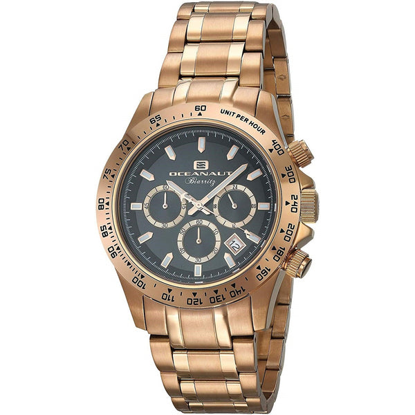 Oceanaut Men's OC6119 Biarritz Chronograph Rose Gold-Tone Stainless Steel Watch