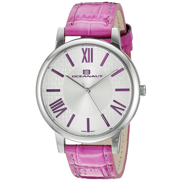 Oceanaut Women's OC7212 Moon Purple Leather Watch