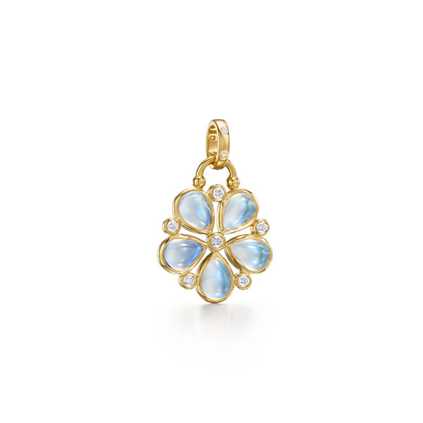 Temple St. Clair 18k Luna Flower Pendant - P31423-BMFLWR