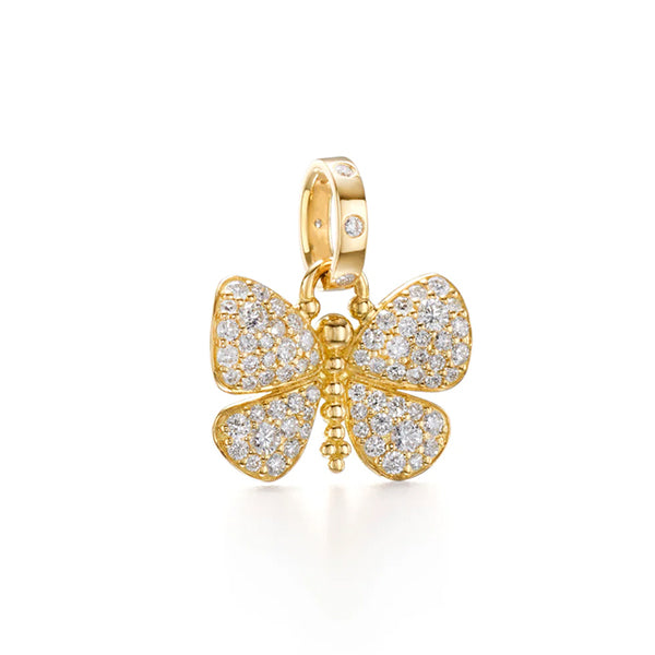 Temple St. Clair 18k Snow Butterfly Pendant - P31829-PVBFLY