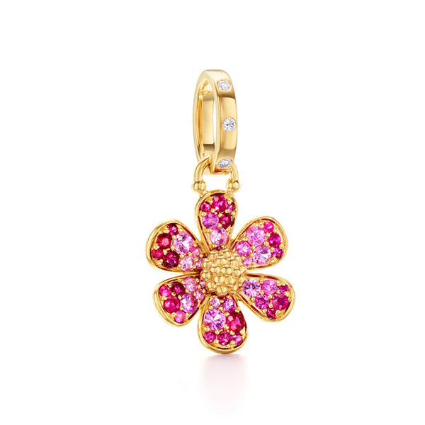 Temple St. Clair 18k Flower Power Ruby Pendant - P36882-REDFLWR