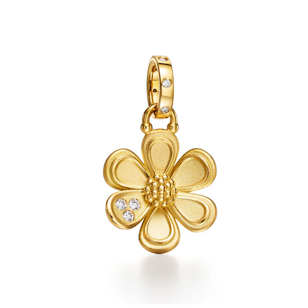 Temple St. Clair 18k Golden Flower Pendant - P38883-FLWR