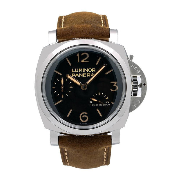 Panerai Men's PAM00423 1950 Power Reserve Mechanical Hand Wind Brown Leather Watch