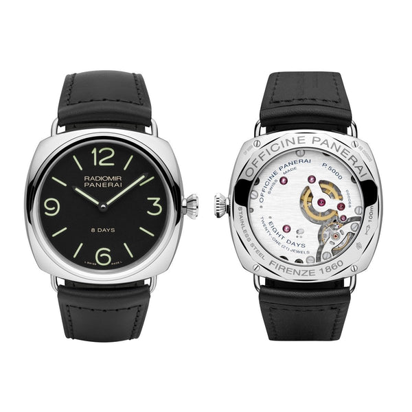 Panerai Men's PAM00610 Radiomir Black Seal 8 Days Acciao Hand Wind Black Leather Watch