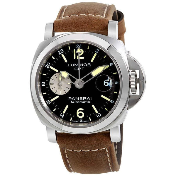 Panerai Men's PAM01088 Luminor GMT Brown Leather Watch