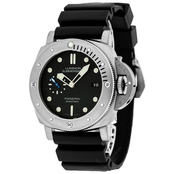 Panerai Men's PAM01305 Luminor Submersible 1950 Automatic Black Rubber Watch