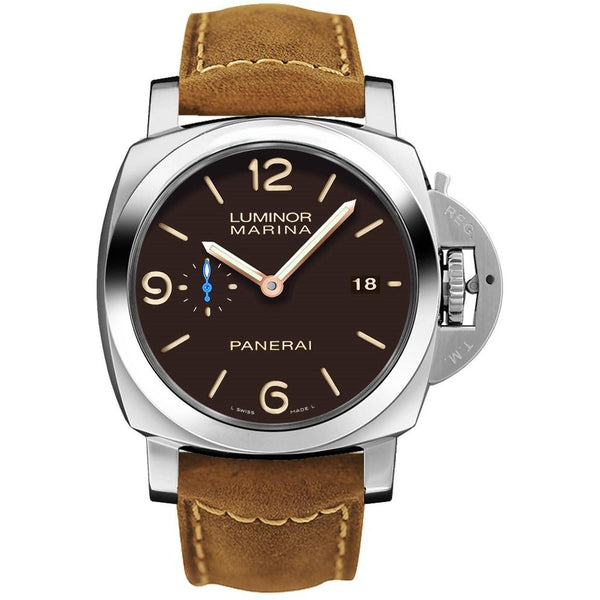 Panerai Men's PAM01351 Luminor Marina 1950 Brown Leather Watch