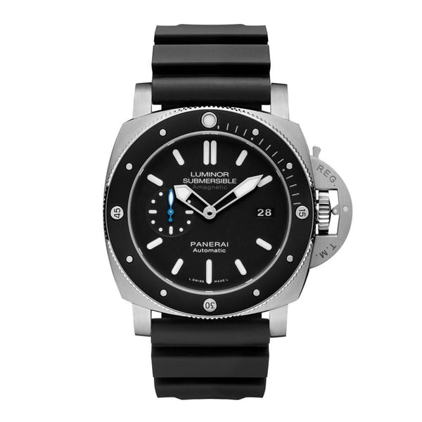 Panerai Men's PAM01389 Luminor Submersible 1950 Black Rubber Watch